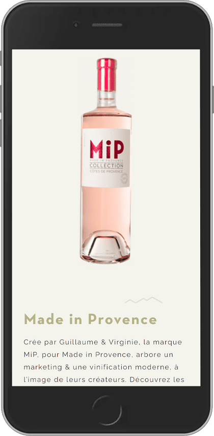 Domaine des Diables - MIP sur smartphone