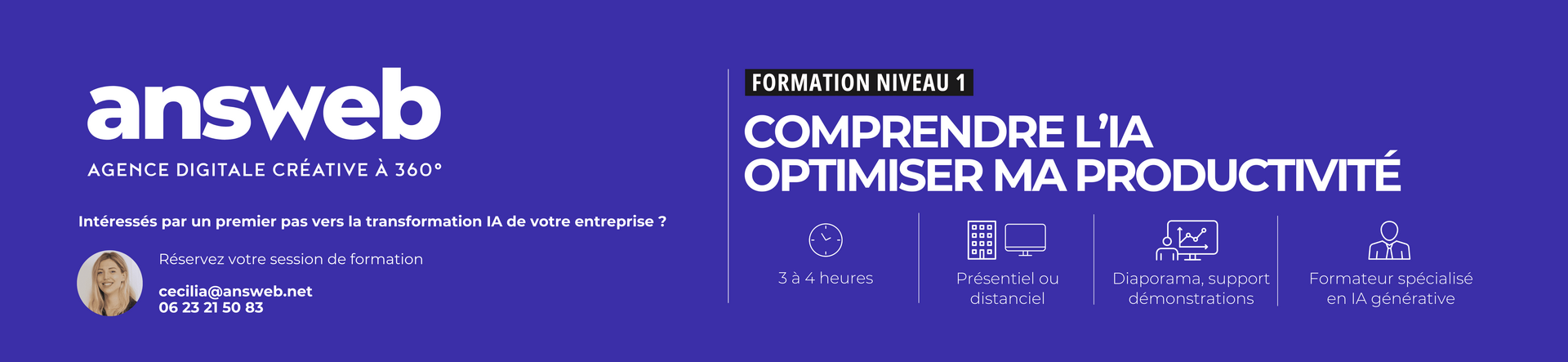 Présentation formation à l'IA générative | answeb