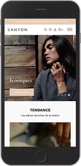 Site ecommerce bijoux canyon