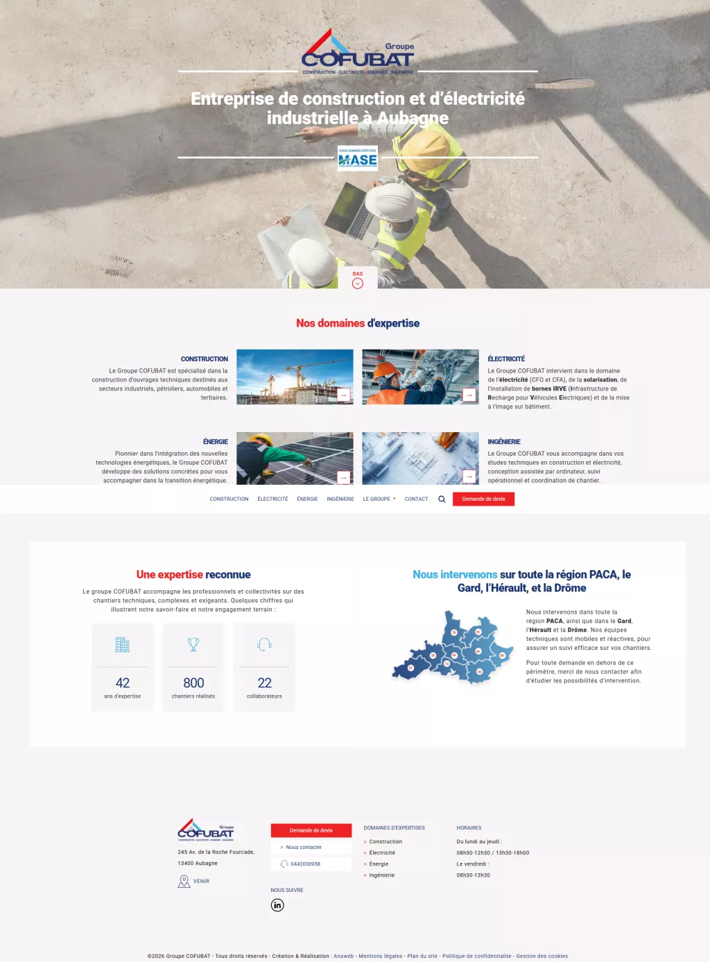Refonte du site de Cofubat