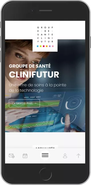 Création site internet groupe de Santé Clinifutur - La Réunion - Mayotte