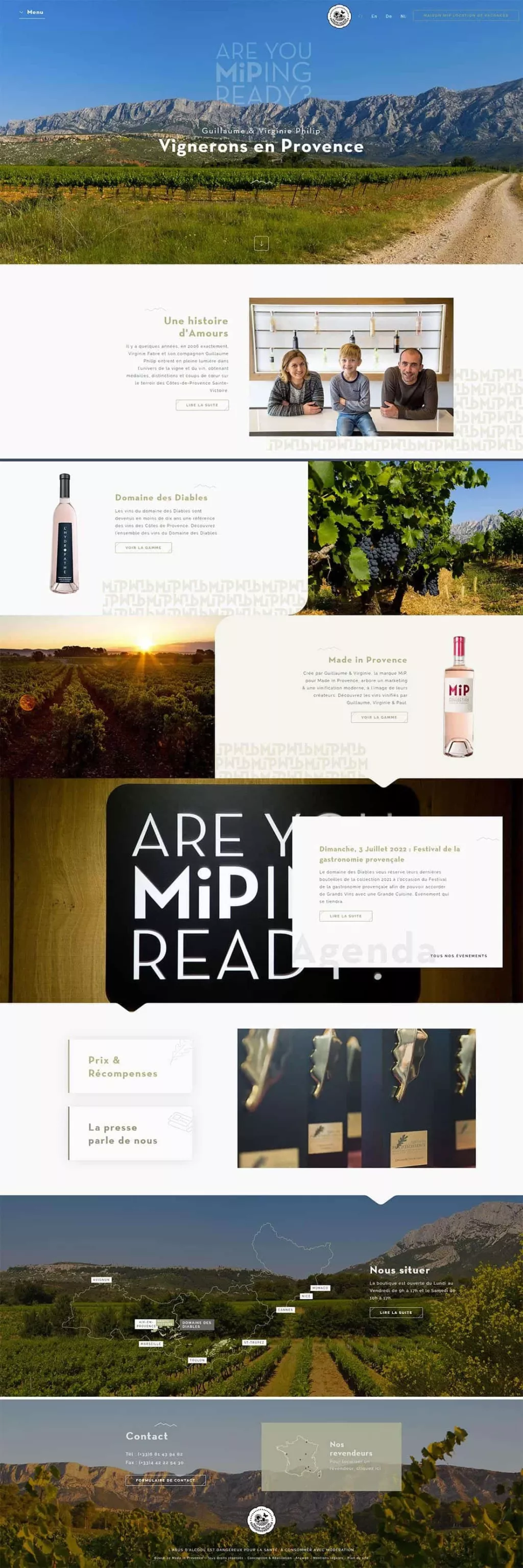 Domaine des Diables - MIP homepage